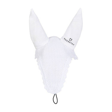 Bonnet chasse-mouches long Equestro Blanc
