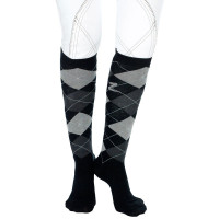 Chaussettes à losanges Horze Holly Noir