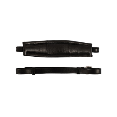 Leren neusriem Acavallo voor Hackamore Zwart Leren neusriem Acavallo voor Hackamore Zwart