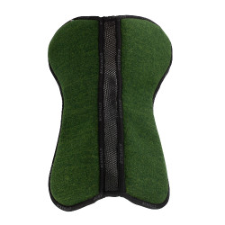 Acavallo CSO schokdemper vilt Close Contact met ruggegraatuitsparing en traagschuim Bosgroen