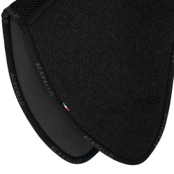 Amortisseur Acavallo CSO feutre Close Contact avec gouttière et mémoire de forme Noir