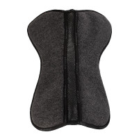 Amortisseur Acavallo CSO feutre Close Contact avec gouttière et mémoire de forme Charbon gris