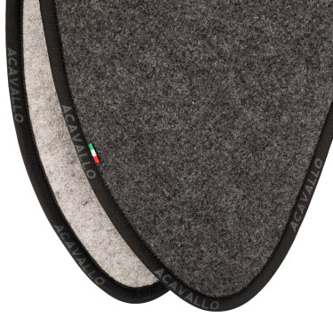 Amortisseur Acavallo CSO feutre Close Contact avec gouttière et mémoire de forme Charbon gris Amortisseur Acavallo CSO feutre Close Contact avec gouttière et mémoire de forme Charbon gris