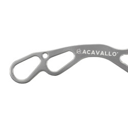 Takjes Hackamore Acavallo Alupro Aluminium Zilver