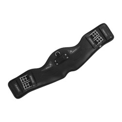 Sangle Acavallo Courte Dressage Gel & PVC Noir