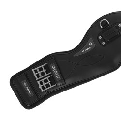 Sangle Acavallo Courte Dressage Gel & PVC Noir