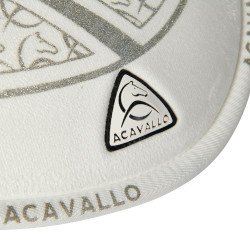 Acavallo schokdemper grip en traagschuim Close Contact Wit / zilver