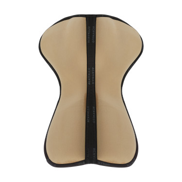 Acavallo Close Contact schokdemper met traagschuim Zandkleurig Beige