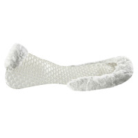 Ademend Gel-schokdemper Acavallo met schapenvacht rand Transparant / wit Ademend Gel-schokdemper Acavallo met schapenvacht rand Transparant / wit