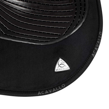 Acavallo Classic Gel schokdemper met traagschuim Zwart Acavallo Classic Gel schokdemper met traagschuim Zwart