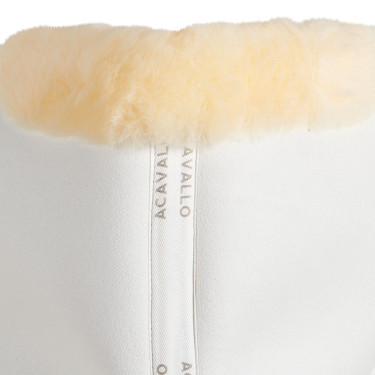 Amortisseur mousse à mémoire de forme Acavallo Close Contact mouton Blanc / naturel