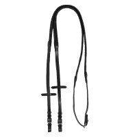 Rênes Acavallo Kris Pro Caoutchouc Soft Touch 5/8" Noir