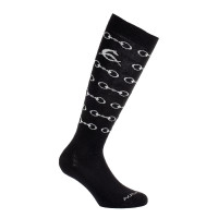 Chaussettes mi-mollet en coton Acavallo Noir Chaussettes mi-mollet en coton Acavallo Noir