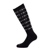 Chaussettes mi-mollet en coton Acavallo Noir Chaussettes mi-mollet en coton Acavallo Noir
