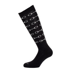 Chaussettes mi-mollet en coton Acavallo Noir Chaussettes mi-mollet en coton Acavallo Noir