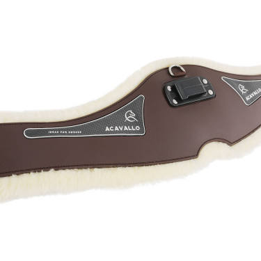 Anatomische Singel Acavallo Gel & Pvc Voering Met Verwijderbare Wol Donkerbruin