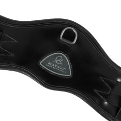 Sangle courte anatomique en cuir Acavallo Noir Sangle courte anatomique en cuir Acavallo Noir