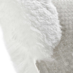 Mixte Close Contact zadelonderlegger Acavallo Classic met volledige schapenvacht Transparant / wit