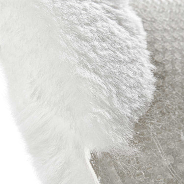 Mixte Close Contact zadelonderlegger Acavallo Classic met volledige schapenvacht Transparant / wit