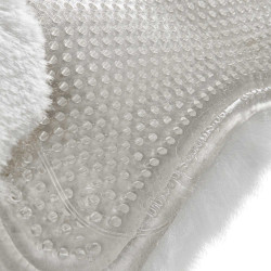 Mixte Close Contact zadelonderlegger Acavallo Classic met volledige schapenvacht Transparant / wit