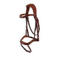 Bridon en cuir Acavallo Allegoria Marron foncé Bridon en cuir Acavallo Allegoria Marron foncé
