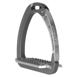 Étriers en aluminium Acavallo Arena Aluplus Titane Gris Étriers en aluminium Acavallo Arena Aluplus Titane Gris
