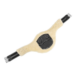 Sangle bavette Acavallo Gel & Pvc Doublure amovible en laine Noir Sangle bavette Acavallo Gel & Pvc Doublure amovible en laine Noir