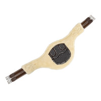 Sangle bavette Acavallo Gel & Pvc Doublure amovible en laine Marron foncé Sangle bavette Acavallo Gel & Pvc Doublure amovible en laine Marron foncé