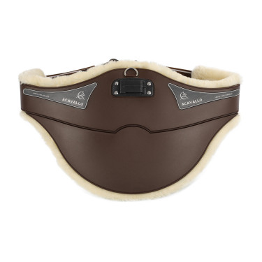 Singel Acavallo Gel & Pvc Verwijderbare voering van wol Donkerbruin