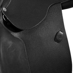 Selle d'obstacle en cuir Acavallo Veneziano Noir Selle d'obstacle en cuir Acavallo Veneziano Noir