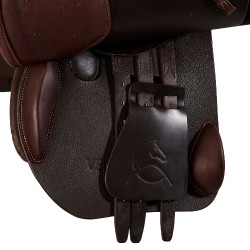 Selle d'obstacle en cuir Acavallo Veneziano Marron foncé Selle d'obstacle en cuir Acavallo Veneziano Marron foncé