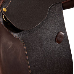 Selle d'obstacle en cuir Acavallo Veneziano Marron foncé Selle d'obstacle en cuir Acavallo Veneziano Marron foncé