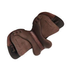 Selle d'obstacle en cuir Acavallo Veneziano Marron foncé Selle d'obstacle en cuir Acavallo Veneziano Marron foncé