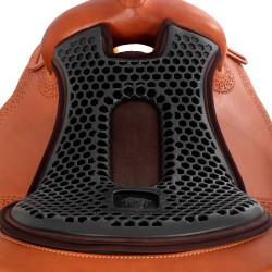 Couvre siège Acavallo Ortho-Pubis Western Gel hexagonal 20 mm Drylex Marron Couvre siège Acavallo Ortho-Pubis Western Gel hexagonal 20 mm Drylex Marron