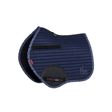 Mini LeMieux Suede Jump Vierkant Tapis Indigo Blauw Mini LeMieux Suede Jump Vierkant Tapis Indigo Blauw