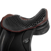 Gel-schokdemper zadelhoes Acavallo Ortho Pubis - Dressuur Bruin