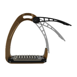 Etriers Acavallo Arena AluPro Bronze Marron