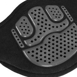 Korte singel Acavallo Gel & PVC Zwart