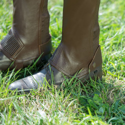 Mini-chaps cuir Horze Spirit Marron