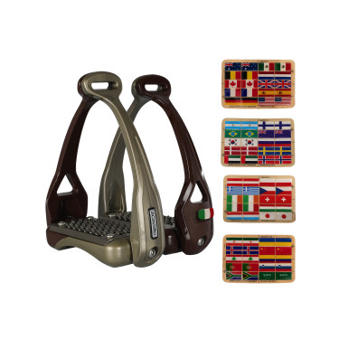 Acavallo Opera stijgbeugels Groep 1 Bruin