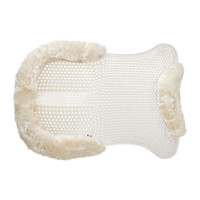 Gel- en schapenvachtverhogend achterkussen Acavallo Zwart Gel- en schapenvachtverhogend achterkussen Acavallo Zwart