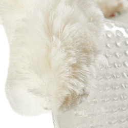 Amortisseur gel et mouton réhausseur arrière Acavallo Naturel Marron