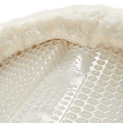 Gel- en schapenvachtverhogend achterkussen Acavallo Natuurlijk Bruin