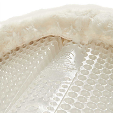 Gel- en schapenvachtverhogend achterkussen Acavallo Natuurlijk Bruin