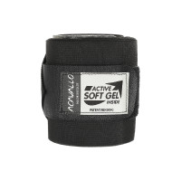 Combi-bandages Acavallo gel en elastiek Zwart Combi-bandages Acavallo gel en elastiek Zwart