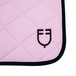 Tapis de dressage en tissu technique édition Black Line Equestro Bouquet orchidée Rose