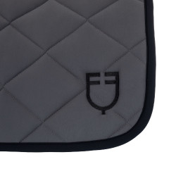 Tapis de dressage en tissu technique édition Black Line Equestro Asphalte Gris