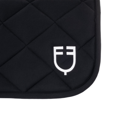 Technische stof dressuurdeken Black Line Equestro editie Zwart