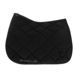 Technische stoffen dressuurdeken met GP Equestro-logo Zwart / zwart