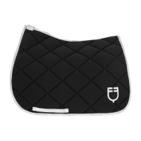 Tapis de dressage en tissu technique avec logo GP Equestro Blanc / blanc